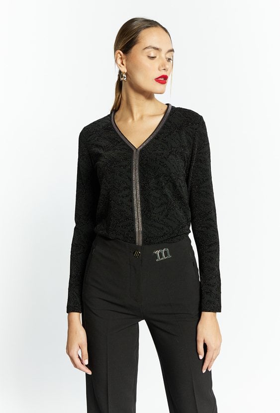 Połyskująca bluzka damska