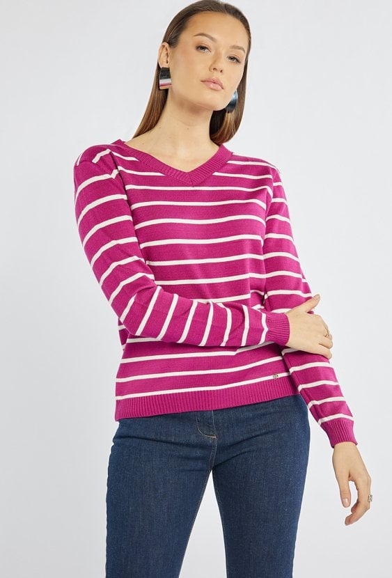 Sweter w paski