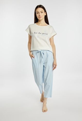 Spodnie od piżamy 7/8 z wiązaniem