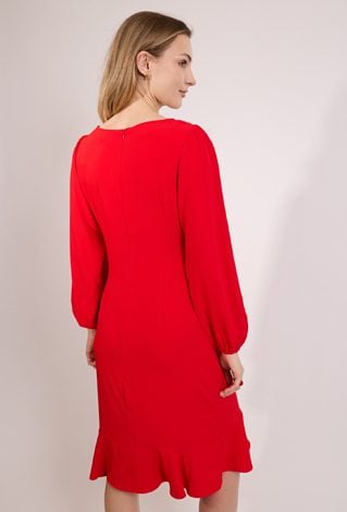 Elegancka sukienka z falbaną