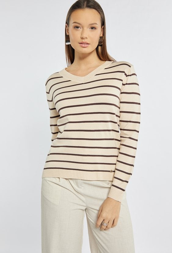 Sweter w paski