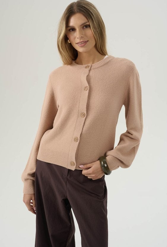 Miękki kardigan z dodatkiem wiskozy