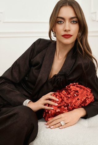 Mała cekinowa torebka