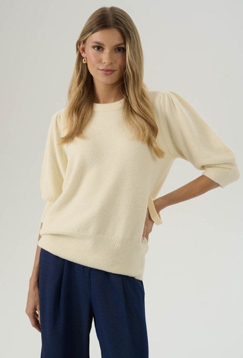 Miękki sweter z dodatkiem wiskozy