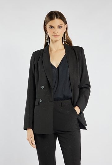 Elegancka marynarka z subtelnym połyskiem