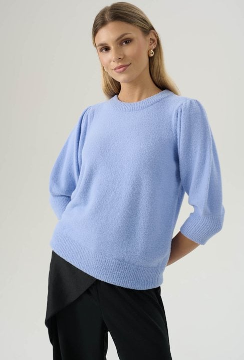 Miękki sweter z dodatkiem wiskozy