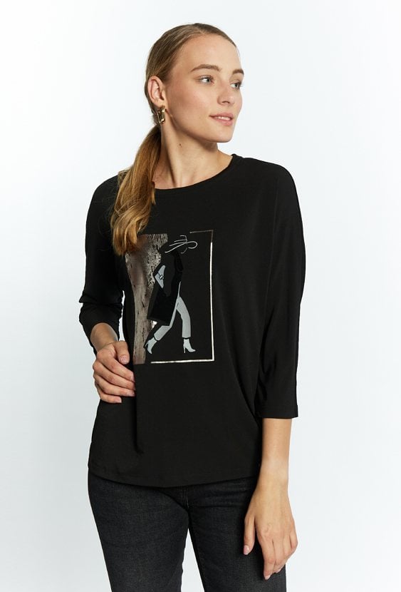 T-shirt damski z wzorem