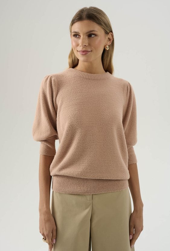 Miękki sweter z dodatkiem wiskozy