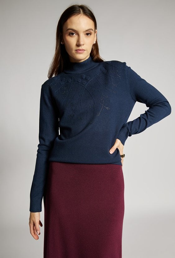 Sweter damski z wiskozą