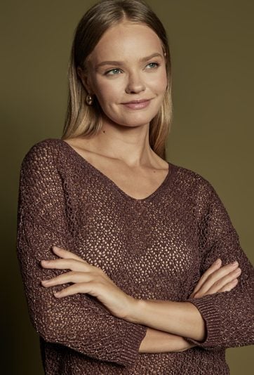 Połyskujący sweter