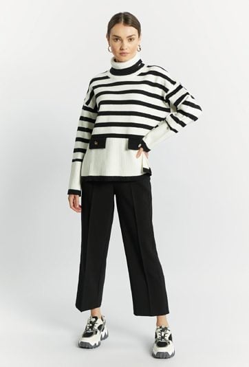 Sweter damski w paski