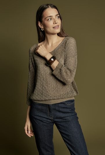 Połyskujący sweter