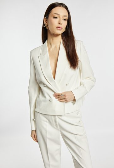 Elegancki, dwurzędowy żakiet