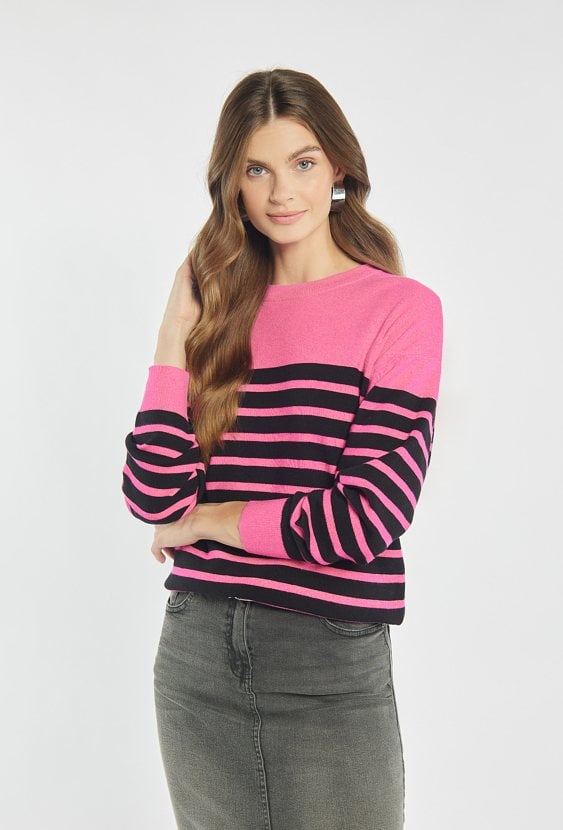 Sweter damski w paski