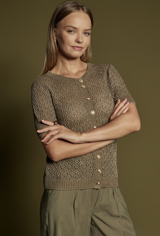 Ażurowy sweter