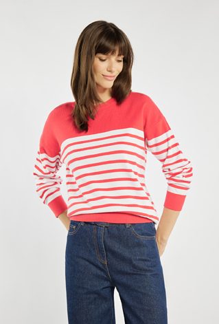 Sweter damski w paski