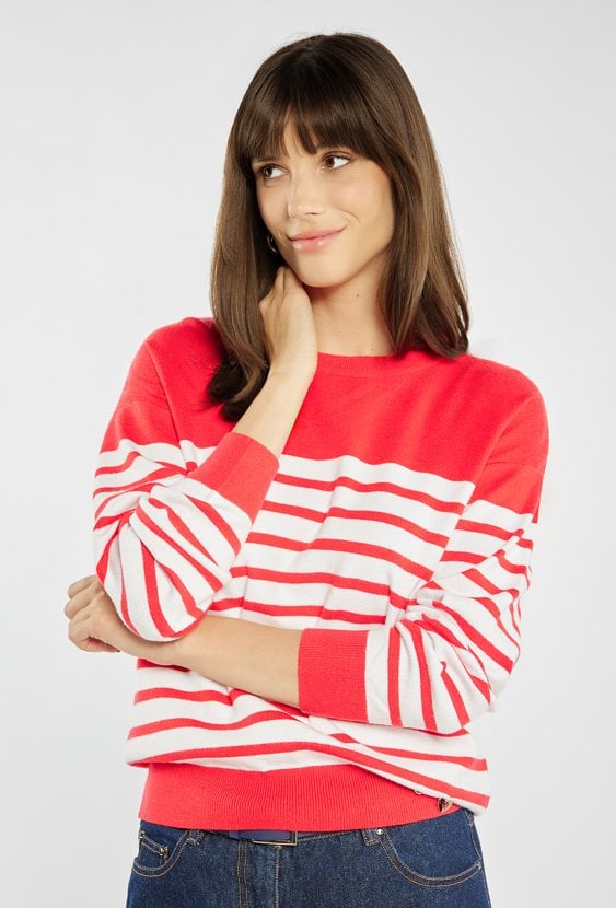 Sweter damski w paski