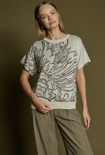 Sweter damski z połyskiem