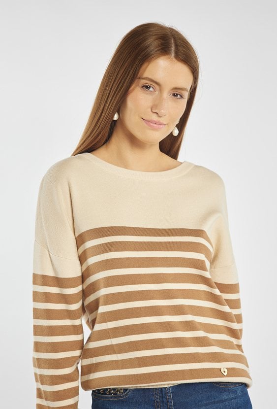 Sweter damski w paski