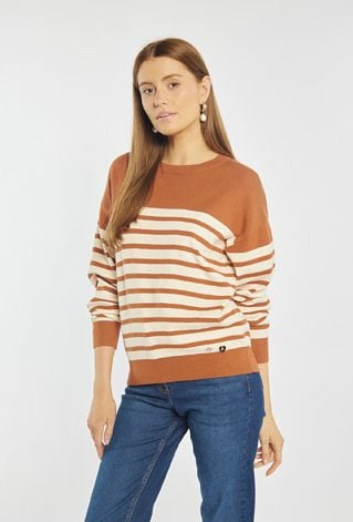 Sweter damski w paski