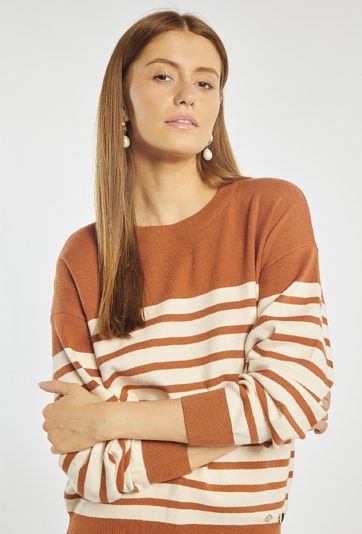 Sweter damski w paski