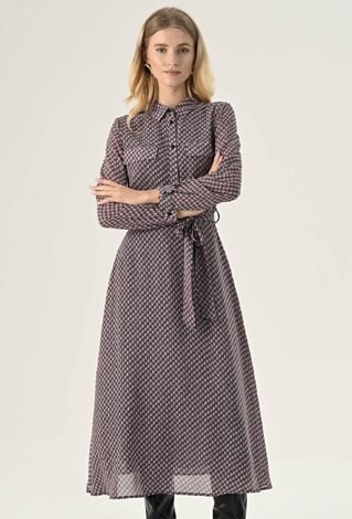 Szmizjerka maxi w ciekawy print