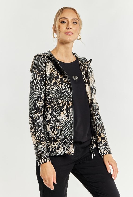 Wzorzysta bluza damska