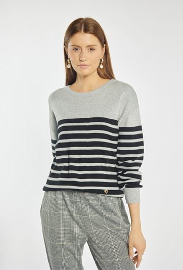 Sweter damski w paski