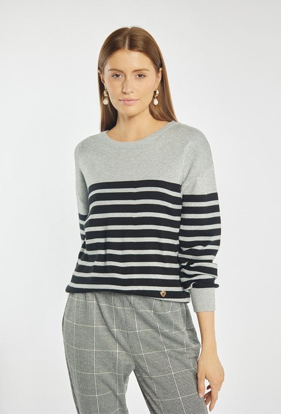 Sweter damski w paski