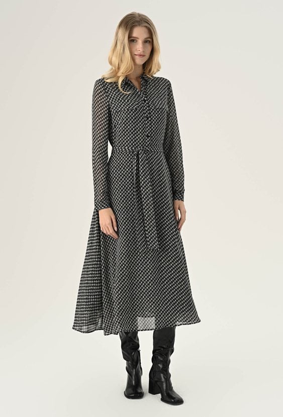 Szmizjerka maxi w ciekawy print