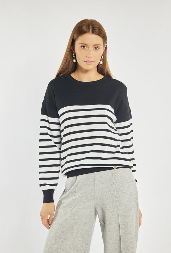 Sweter damski w paski