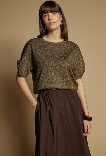 Sweter damski z połyskiem