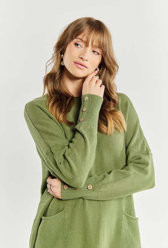 Swetrowa sukienka damska