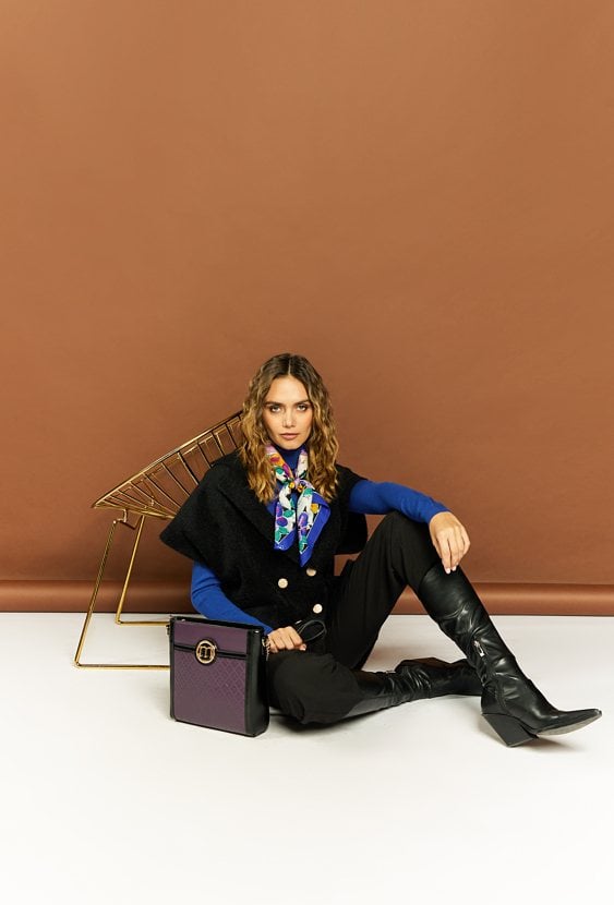 Torba crossbody z pikowaniem