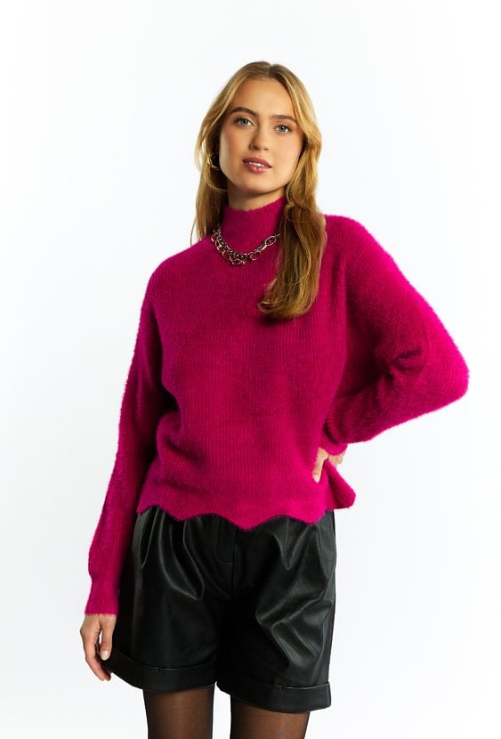 Sweter damski z półgolfem