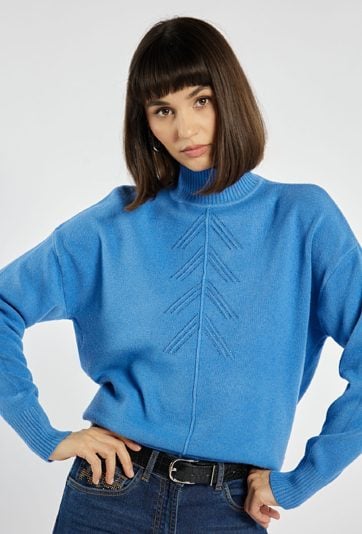 Sweter damski z małymi dżetami