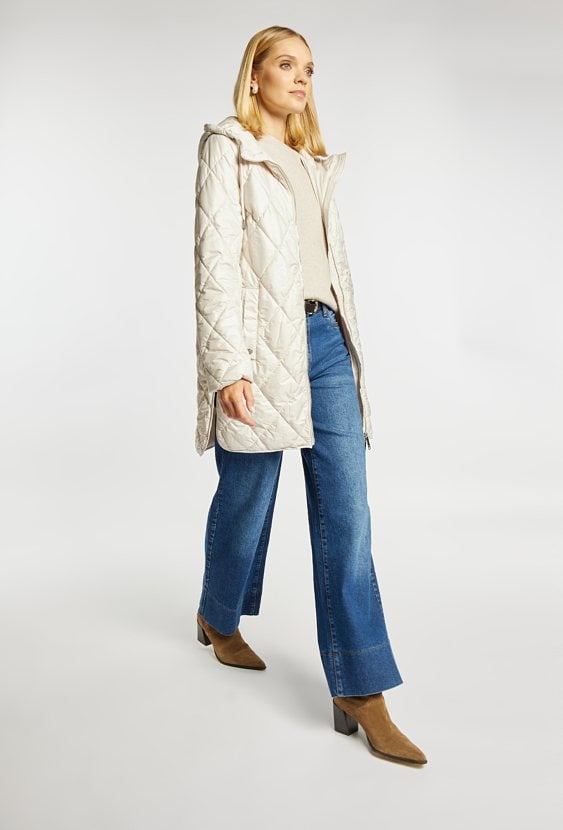 Płaszcz damski z kapturem