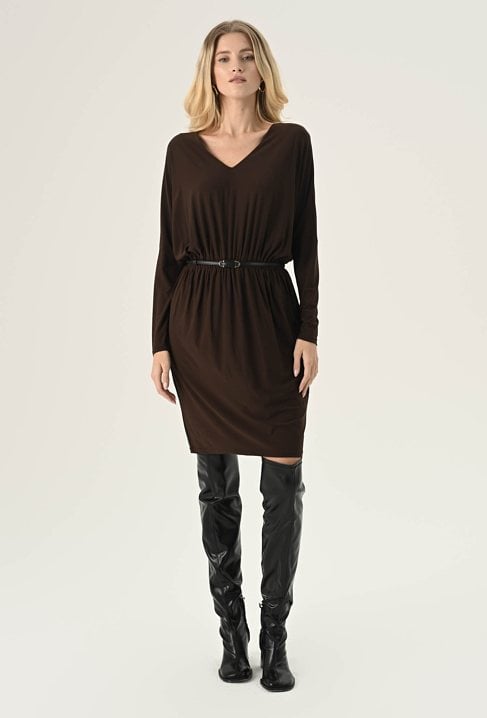 Sukienka w kolorze dark chocolate