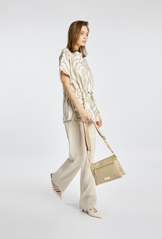 Stylowa torba damska zapinana na suwak