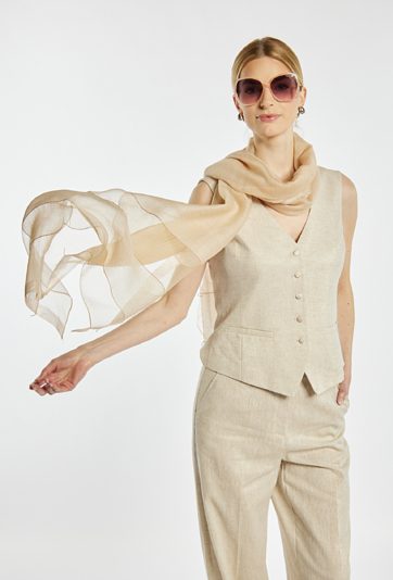 Chusta z dodatkiem jedwabiu