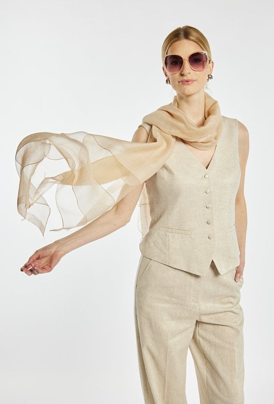 Chusta z dodatkiem jedwabiu