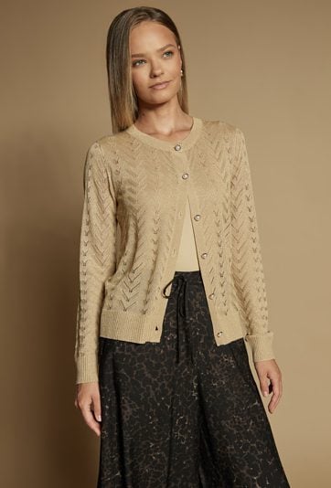 Sweter z delikatnym połyskiem