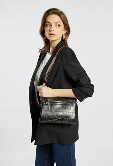 Stylowa torba damska zapinana na suwak