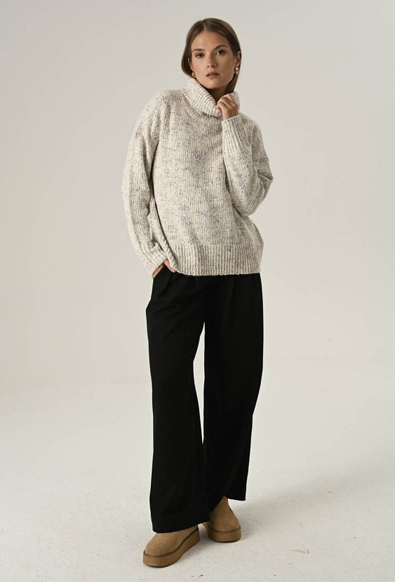 Jasny golf z dodatkiem wełny