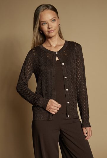 Sweter z delikatnym połyskiem