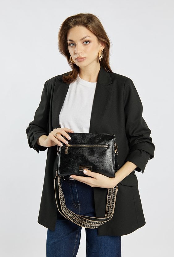 Stylowa torba damska zapinana na suwak