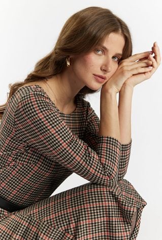 Sukienka damska z paskiem