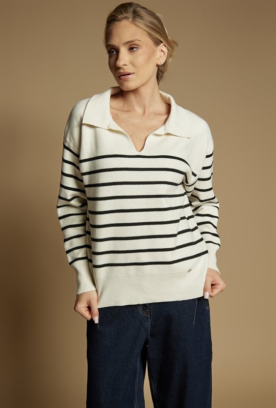 Sweter w paski