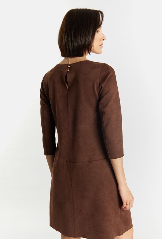 Sukienka imitująca zamsz