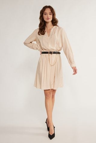 Koszulowa sukienka z wiskozy